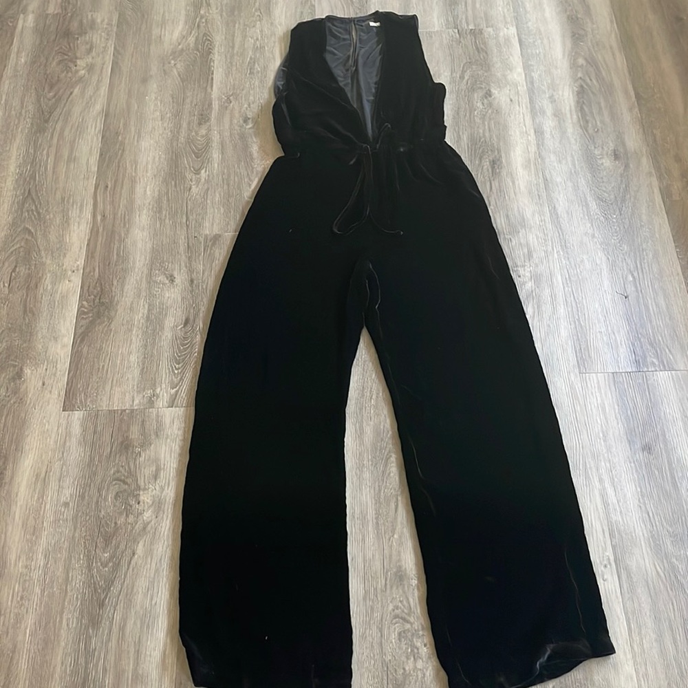 Reformation velvet jumpsuit